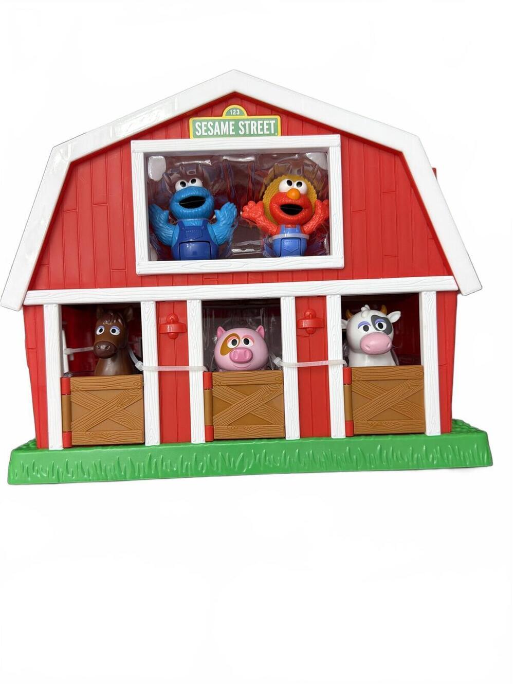Sesame Street Barn Playset with Character Figures